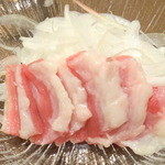 朔 - 【2014年8月再訪】馬刺し（フタエゴ）500円＋税！コリコリ食感。