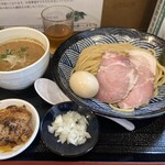 自家製麺つけそば 九六 - 特製鶏魚介つけそば全部のせ(麺並250g)¥1,600-