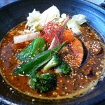 一文字カリー店 - ナスキーマスープカリーのアップ