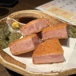 居酒屋 大将 - 厚切りハムカツ