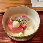 祇園 いわさ起 - お造り マグロは口中で秒速で行方不明になりました