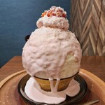 京かき氷 つみき - 花見じゃーの(真横から)