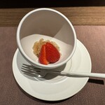 銀座ちとせ - 生姜のグラニテとあまおう