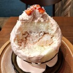 京かき氷 つみき - 中から桜あんクリームと桜ヨーグルトゼリー！