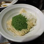 丿貫 福富町本店 - ニラバターのあえ玉400円