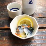 酒蔵 厚岸 - 秋刀魚の酢漬け