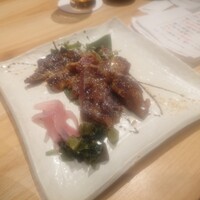 梅田 鮨割烹のの - 西京漬けのお肉もいい感じです。