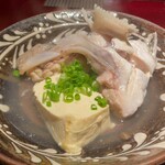 旬菜処 びいどろ - びいどろ(ミーバイのカマと島豆腐のマース煮)