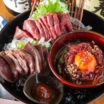 幕張ベイパーク 彦酉 - 料理写真:会津馬刺し3点盛り