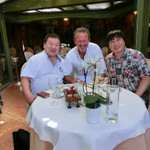 L'Oasis - シェフのStephan Raimboutは20年前、大阪のプラザで9年もシェフをしていたそうで、関西弁バリバリです。