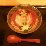 手打うどん長谷川 - 冷やしトマトうどん