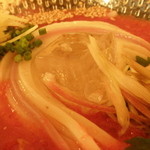 手打うどん長谷川 - 冷やしトマトうどん；アップ