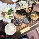 うめだ商店 - 春ワカメと鯖のしゃぶしゃぶご飯セット