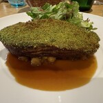 296546287 - ポークの香草焼き。アートです。