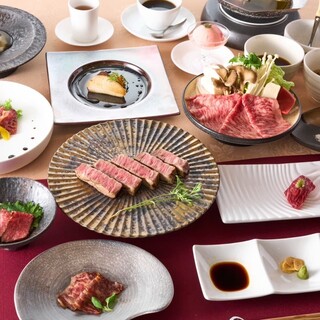 近江牛を豪華に堪能できる種類豊富なコース料理
