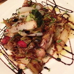 クッチーナ笑多 - ２０１４年８月４～９日のランチ「チキンソテー　野菜バルサミコソース」（１，０００円）サラダ・パン（足りなければライスも）・コーヒーor紅茶付