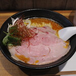 麺処 にぼし香 - 濃厚あん肝蕎麦1500円