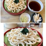 ふたばや - うどん１玉… 上から／横から