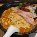 麺処 にぼし香 - 濃厚あん肝蕎麦