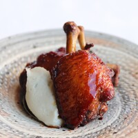 手羽中の照り焼き　ゴルゴンゾーラソースがけ