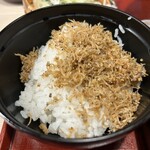 味福あさの - らあめん定食のじゃこ飯（七味）