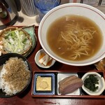 味福あさの - らあめん定食 ¥1,000（価格は訪問時）