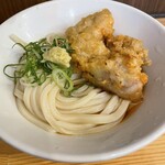 肉讃岐 甚三うどん - とり天ぶっかけ650円➕中盛50円