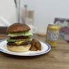 サニーズハンバーガースタンド - アボカドチーズバーガー＋神戸居留地 LAS ジンジャーエール