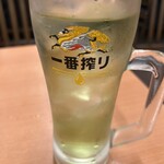 日高屋 - 緑茶ハイ