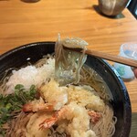 石臼挽手打 そばの音 - 意外に細麺