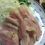 もつ幸 - 宮崎特産　赤鶏のたたき(550円)