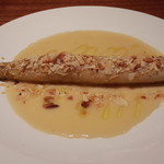 ミルカレス - ヤッパ頼んでしまった「ホワイトアスパラ」っす。(^^);