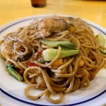 関谷スパゲティ - ［スペシャルスパゲティ］自家製山椒麺 牡蠣とトウチよ中華風