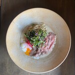 ジャパニーズまぜ麺 マルタ - ミシュランシェフ監修　白味噌柚子チャーギュー麺