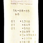 腸詰屋 - レシート