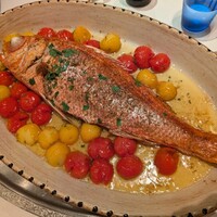 ラ･スコリエーラ - オナガダイのオリーブオイルと香草のオーブン焼き