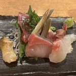 和創旬彩 くうひな - お刺身盛り合わせ