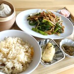 中華ダイニング SCENT - メインが選べるランチ（チンジャオロースと期間限定筍の炊き込みご飯