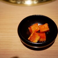 天壇 赤坂店 - ミニカクテキキムチはちょっと寂しいです。これで300円なら要らないかな。
