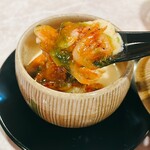 丸喜すし - 桜えびの茶碗蒸し  リフトアップ