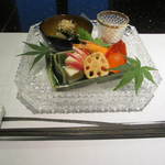 一舞庵 - 豪華コースの突き出し