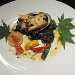 一舞庵 - 普通のコースのアワビ