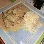 Le Mesturet - 110818仔牛（ブランケット）、タイ米のピラフ付き