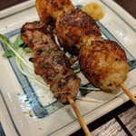 照の家 - つくね（塩）、つなぎ（塩）