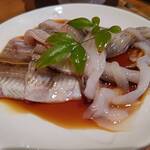 魚や 旬平 - 炭火焼（あなご、イカ）