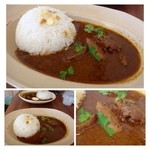 路地裏カレー Tiki - スパイシーチキンカレー（８００円。ご飯は少なめでお願いしました。