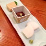 手打そば仁水 - ほろ宵セットのそば前