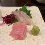 酒盃 - 鮫皮カレイとエンガワ