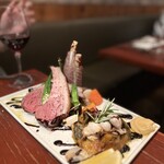 レトノ - 骨付き子羊のロースト 瞬間スモーク仕上げ