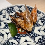 鮨 起承転結 - 車海老の頭